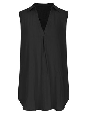 TAHARI Black Cap Sleeve Shift Dress Tunic | TAHARI Size Large Effortlessly Chic